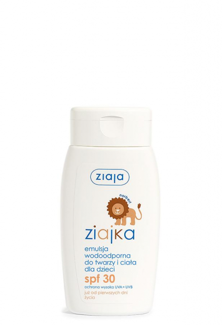 vodeodolná emulzia na opaľovanie pre deti SPF 30