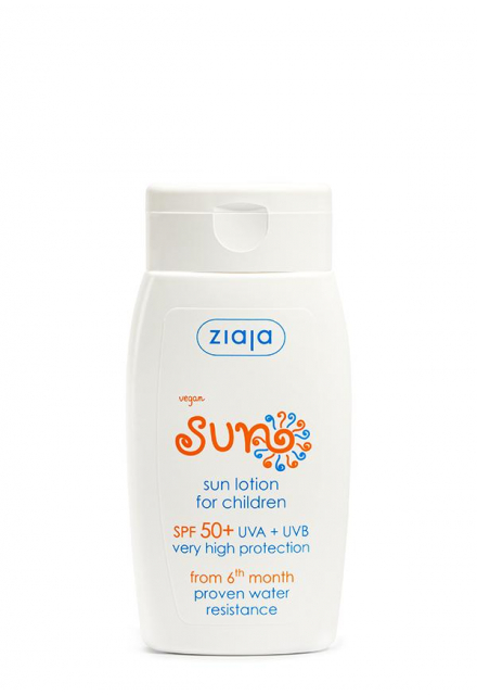 vodeodolná emulzia na opaľovanie pre deti SPF 50+