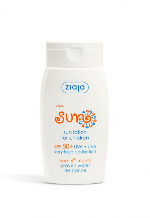 vodeodolná emulzia na opaľovanie pre deti SPF 50+